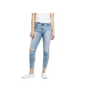 Guess Super High-Rise Distressed Skinny Jeans